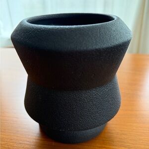 Target x Hilton Carter Modern Black Textured Vase (Smaller version)